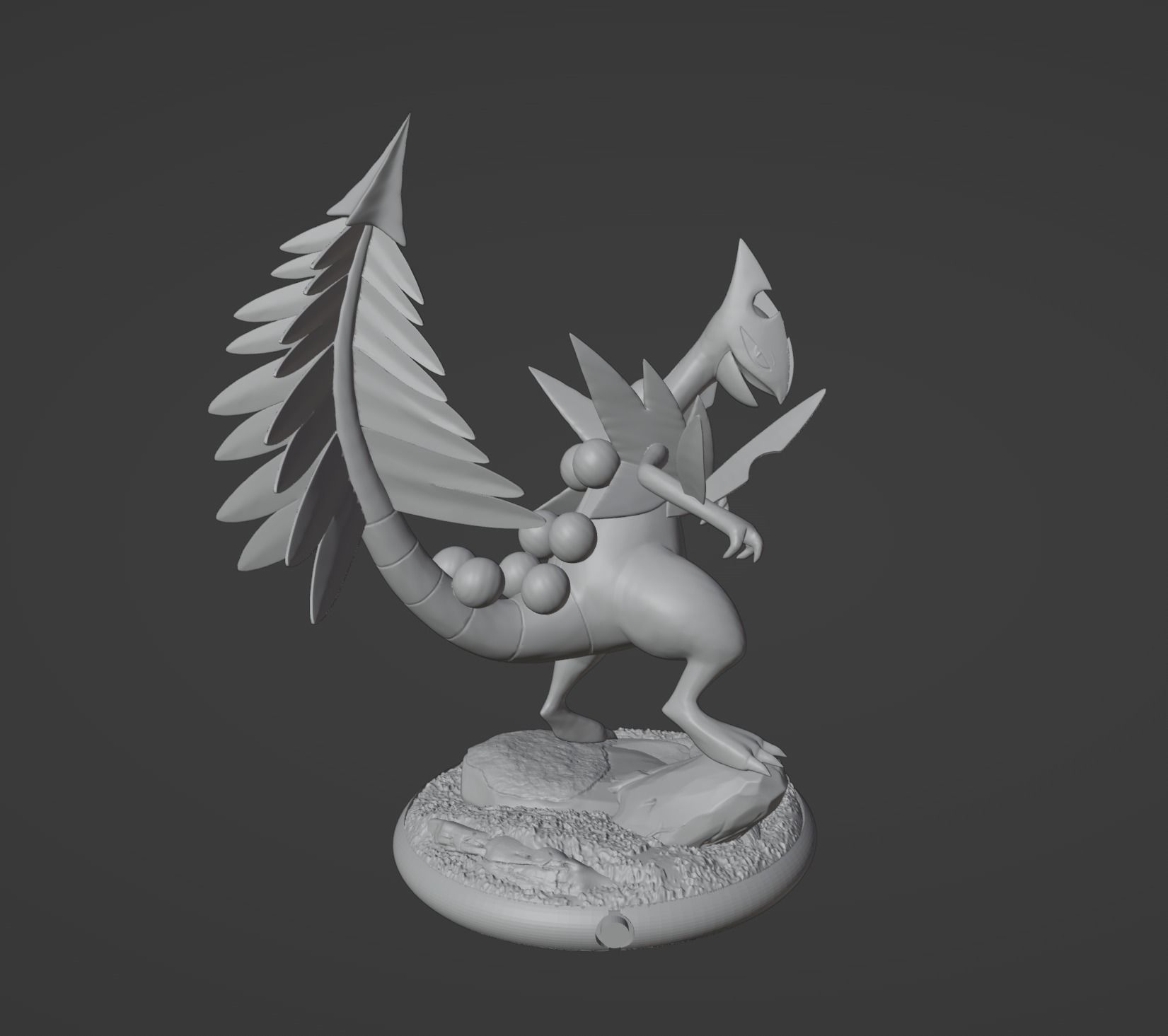 Treecko Grovyle Sceptile and Mega 3D print model 3D print model_21