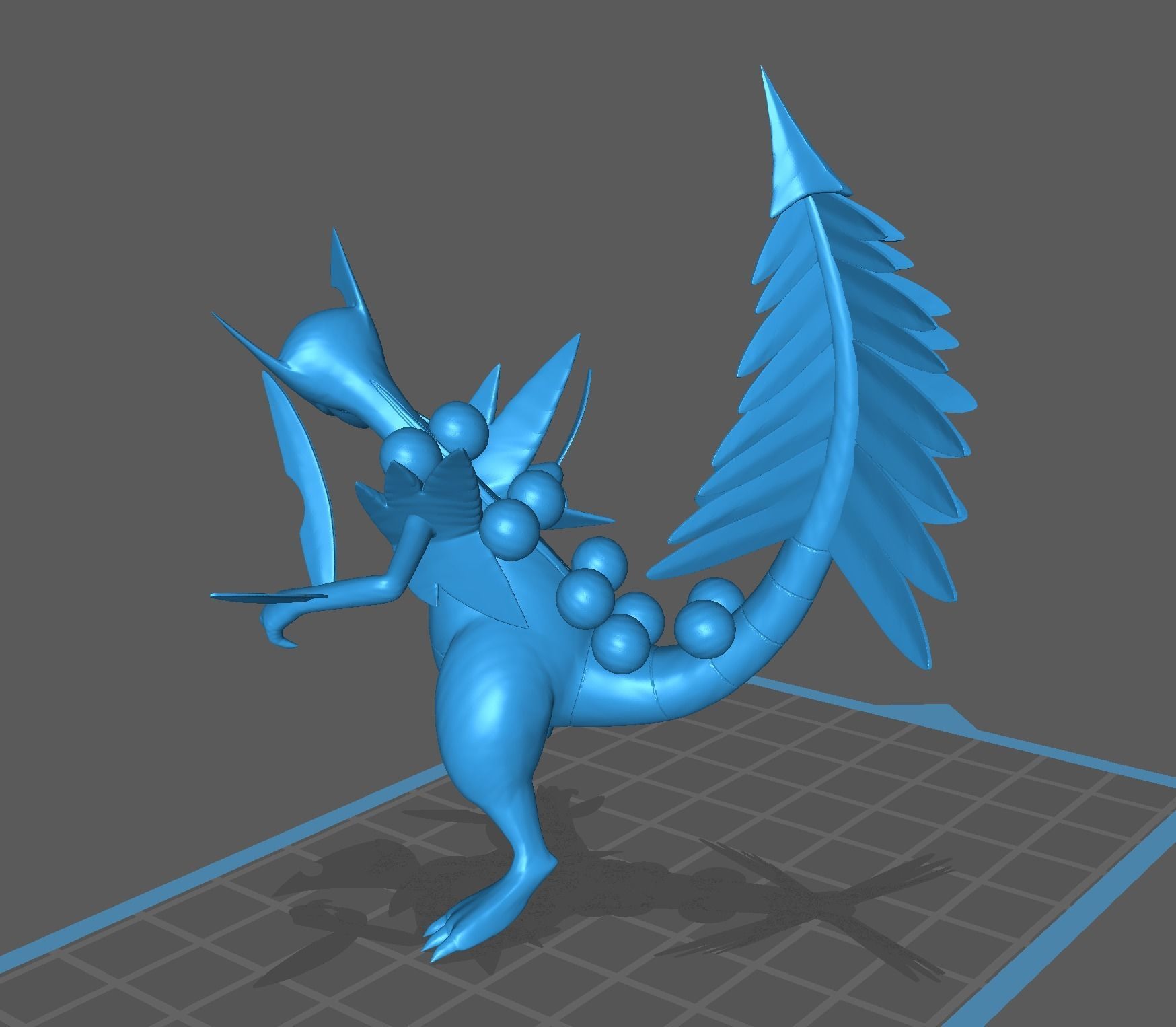 Treecko Grovyle Sceptile and Mega 3D print model 3D print model_26