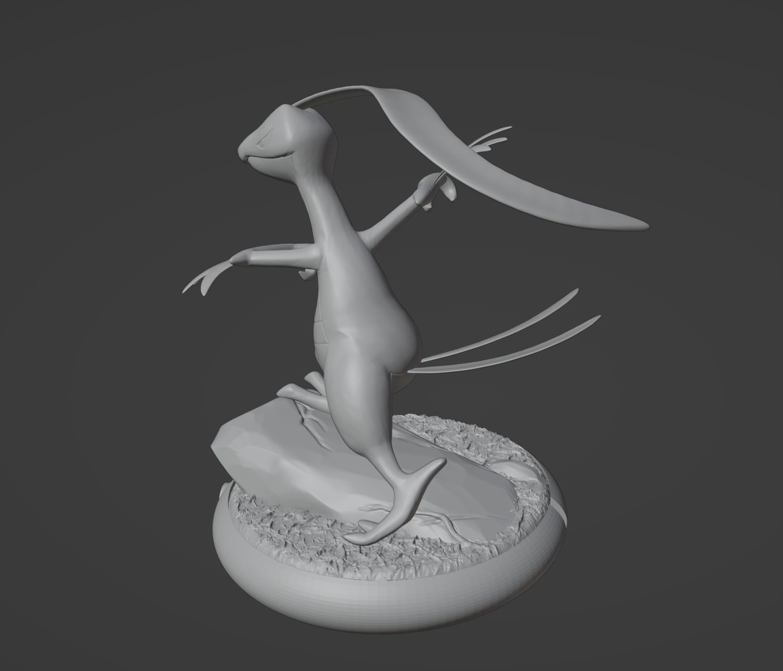 Treecko Grovyle Sceptile and Mega 3D print model 3D print model_39