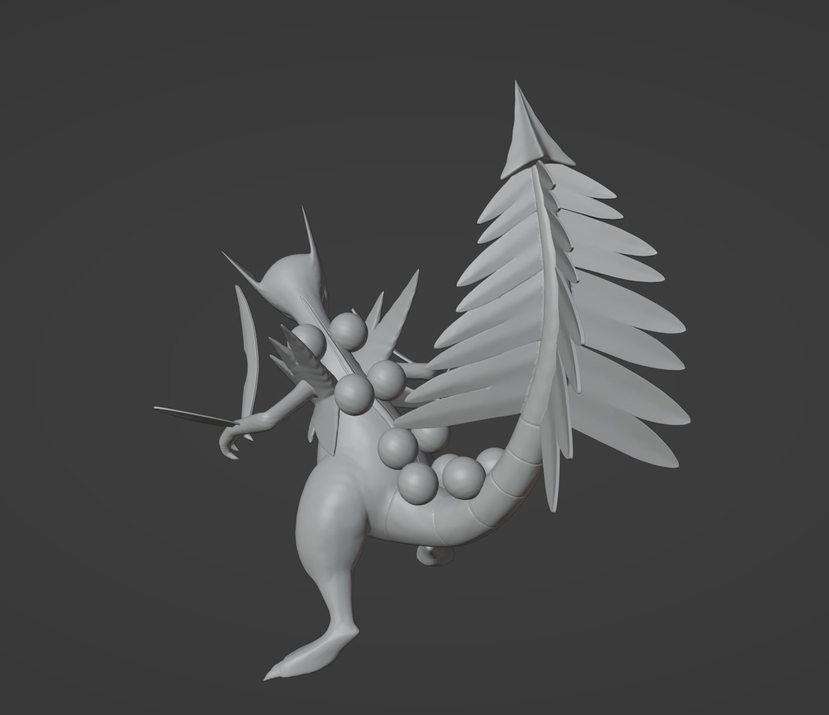 Treecko Grovyle Sceptile and Mega 3D print model 3D print model_19