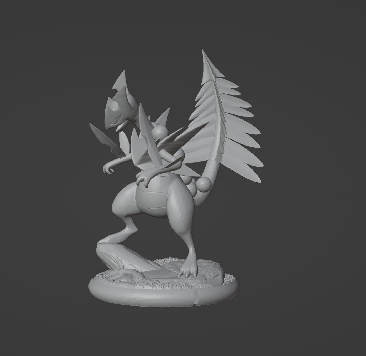 Treecko Grovyle Sceptile and Mega 3D print model 3D print model_22