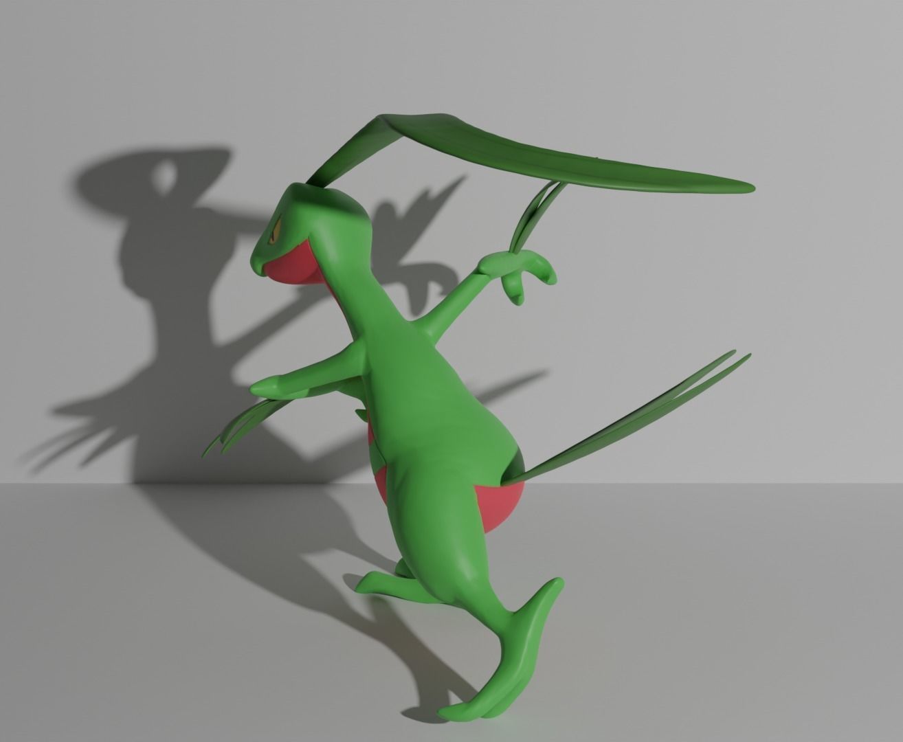 Treecko Grovyle Sceptile and Mega 3D print model 3D print model_6