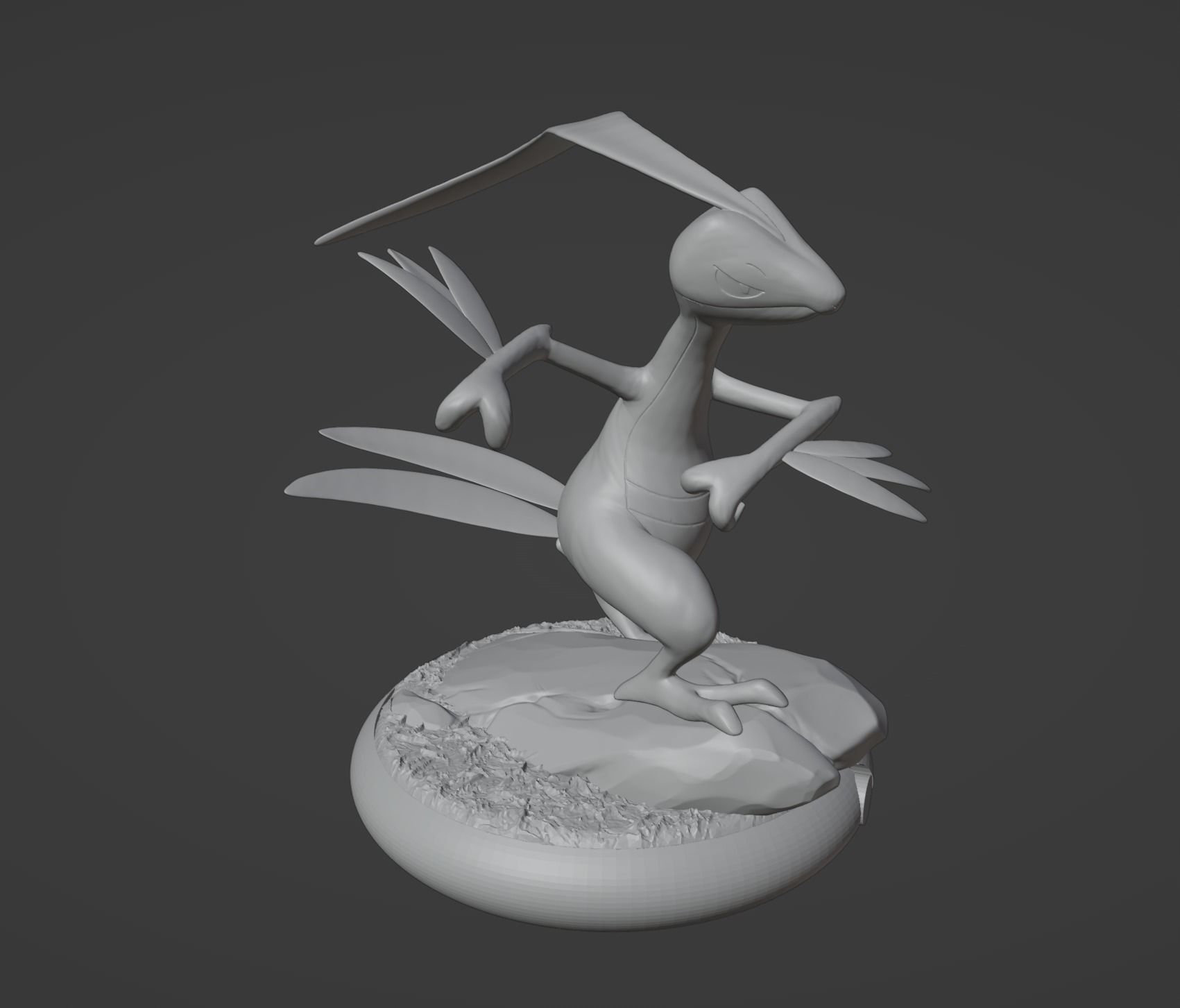 Treecko Grovyle Sceptile and Mega 3D print model 3D print model_38