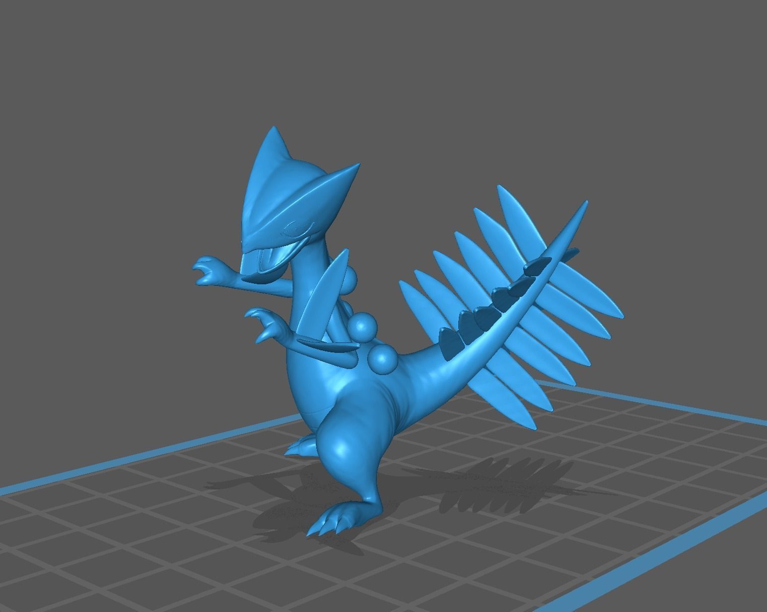 Treecko Grovyle Sceptile and Mega 3D print model 3D print model_48