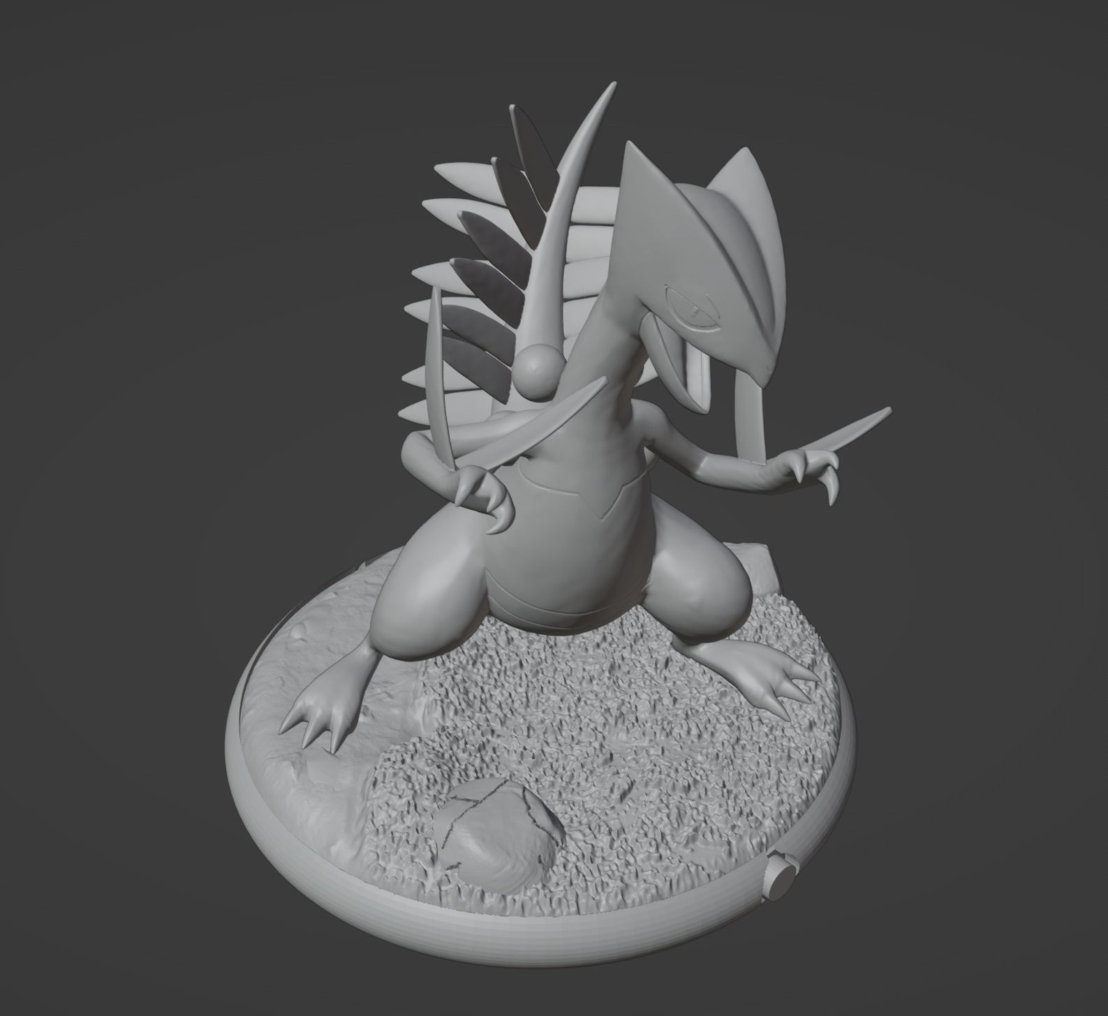 Treecko Grovyle Sceptile and Mega 3D print model 3D print model_54