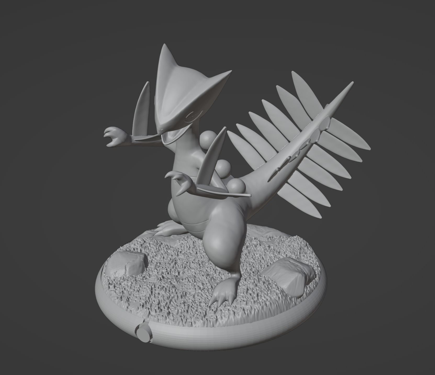 Treecko Grovyle Sceptile and Mega 3D print model 3D print model_46