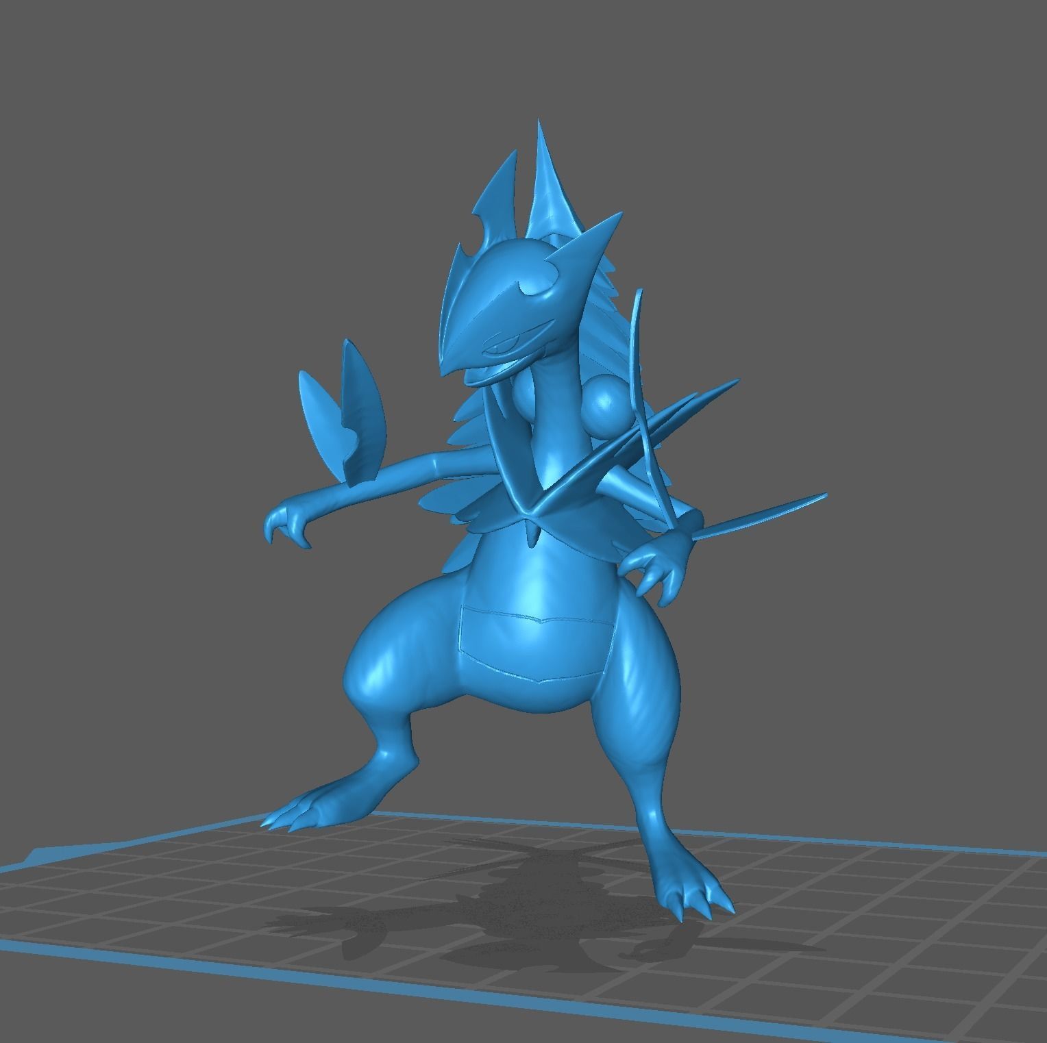 Treecko Grovyle Sceptile and Mega 3D print model 3D print model_25