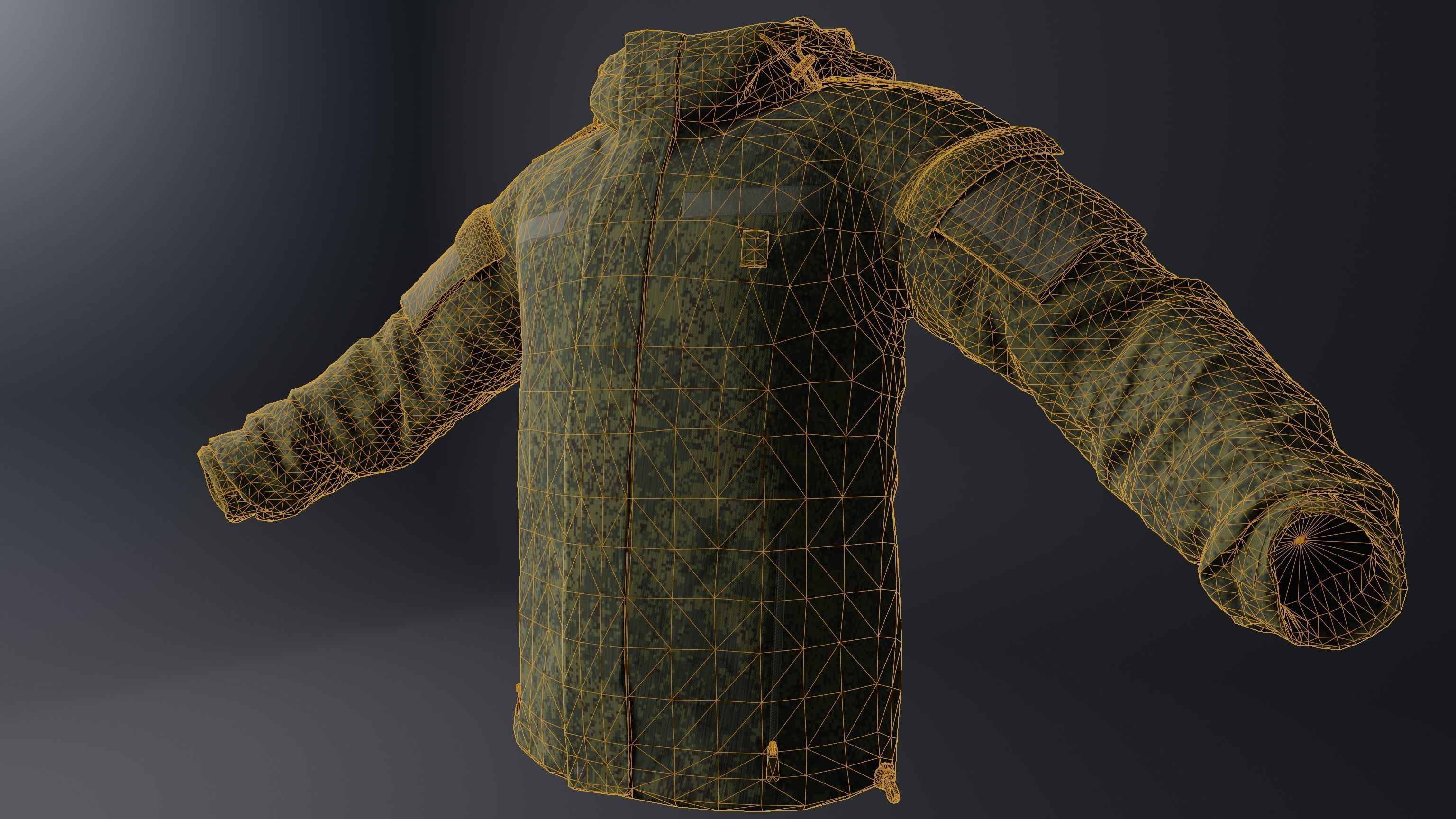 Russian Soldier Ratnik Low-poly 3D model_12