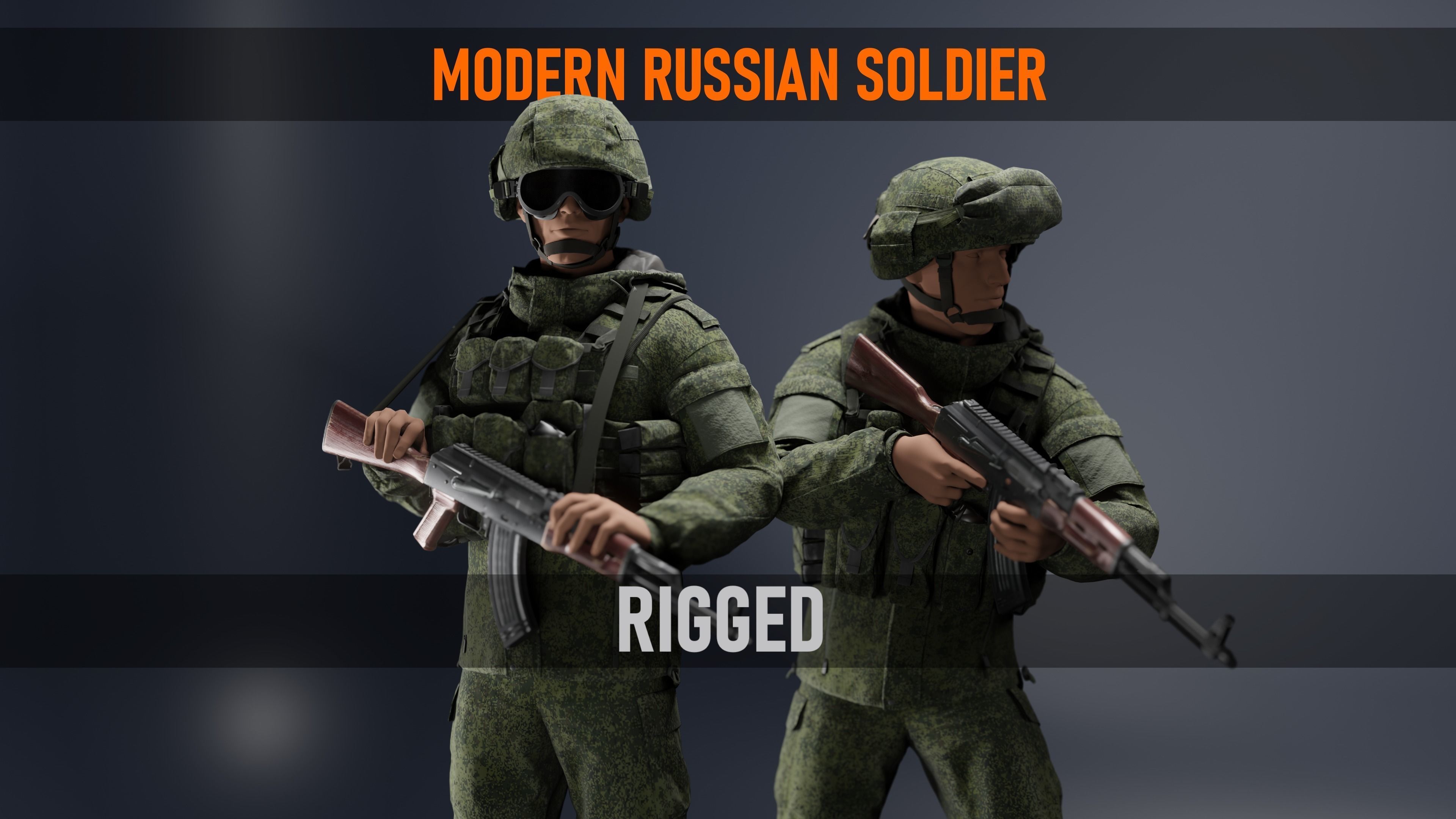 3D model Russian Soldier Ratnik VR / AR / low-poly | CGTrader