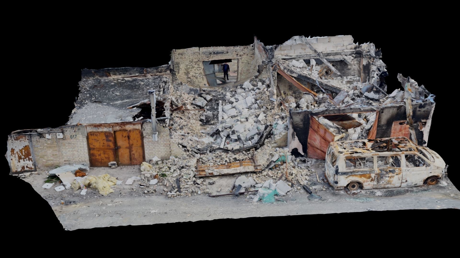 SCANS Ukraine Facades vol 4 Low-poly 3D model_1