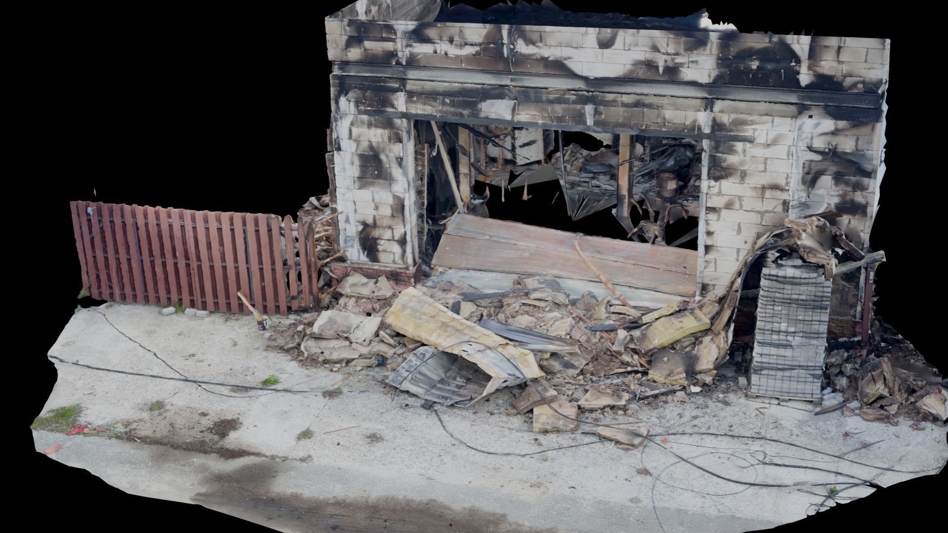 SCANS Ukraine Facades vol 4 Low-poly 3D model_19