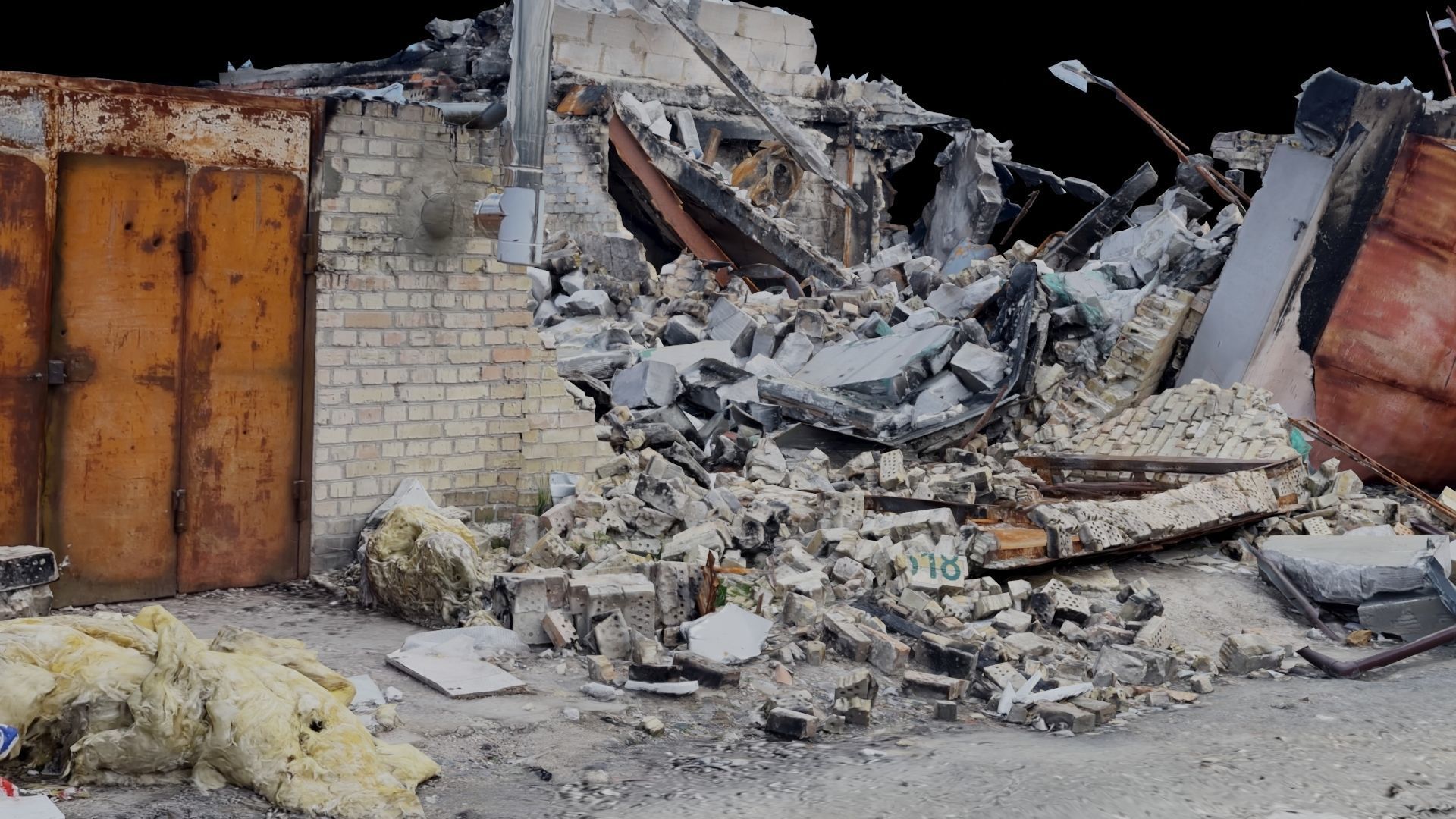 SCANS Ukraine Facades vol 4 Low-poly 3D model_3