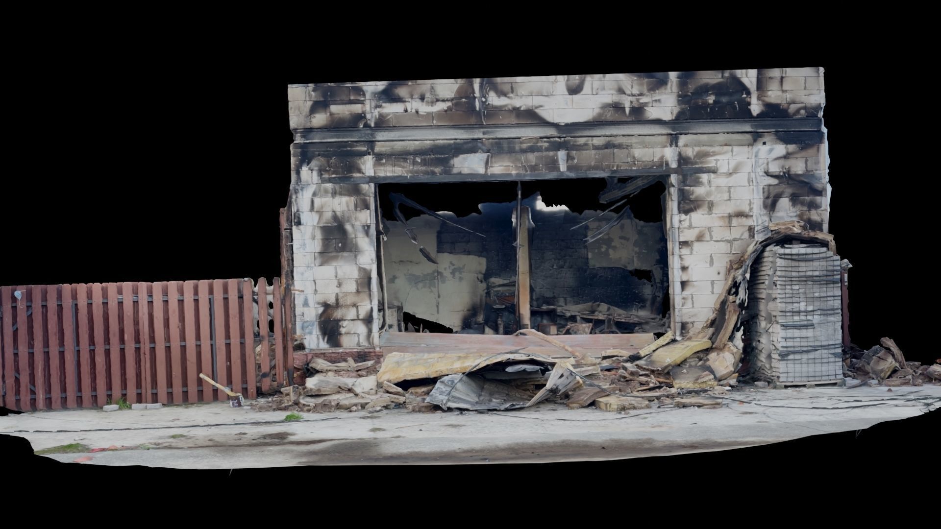 SCANS Ukraine Facades vol 4 Low-poly 3D model_18