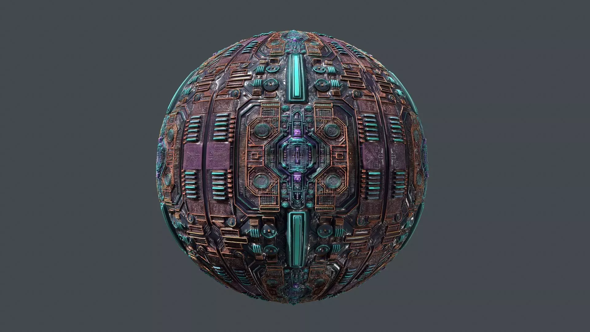 Cyberpunk Seamless PBR Texture 03 Texture