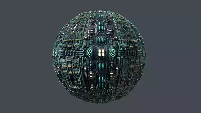 Cyberpunk Seamless PBR Texture 04 Texture
