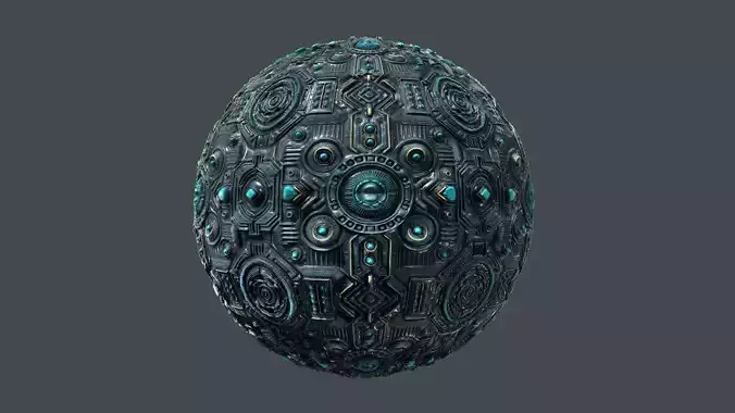 Cyberpunk Seamless PBR Texture 05 Texture