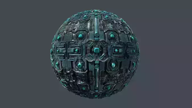 Cyberpunk Seamless PBR Texture 07 Texture