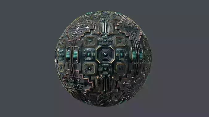 Cyberpunk Seamless PBR Texture 08 Texture