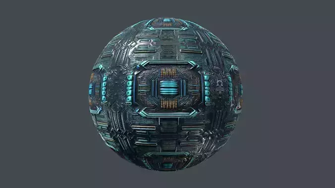 Cyberpunk Seamless PBR Texture 17 Texture
