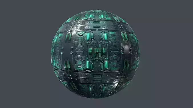 Cyberpunk Seamless PBR Texture 18