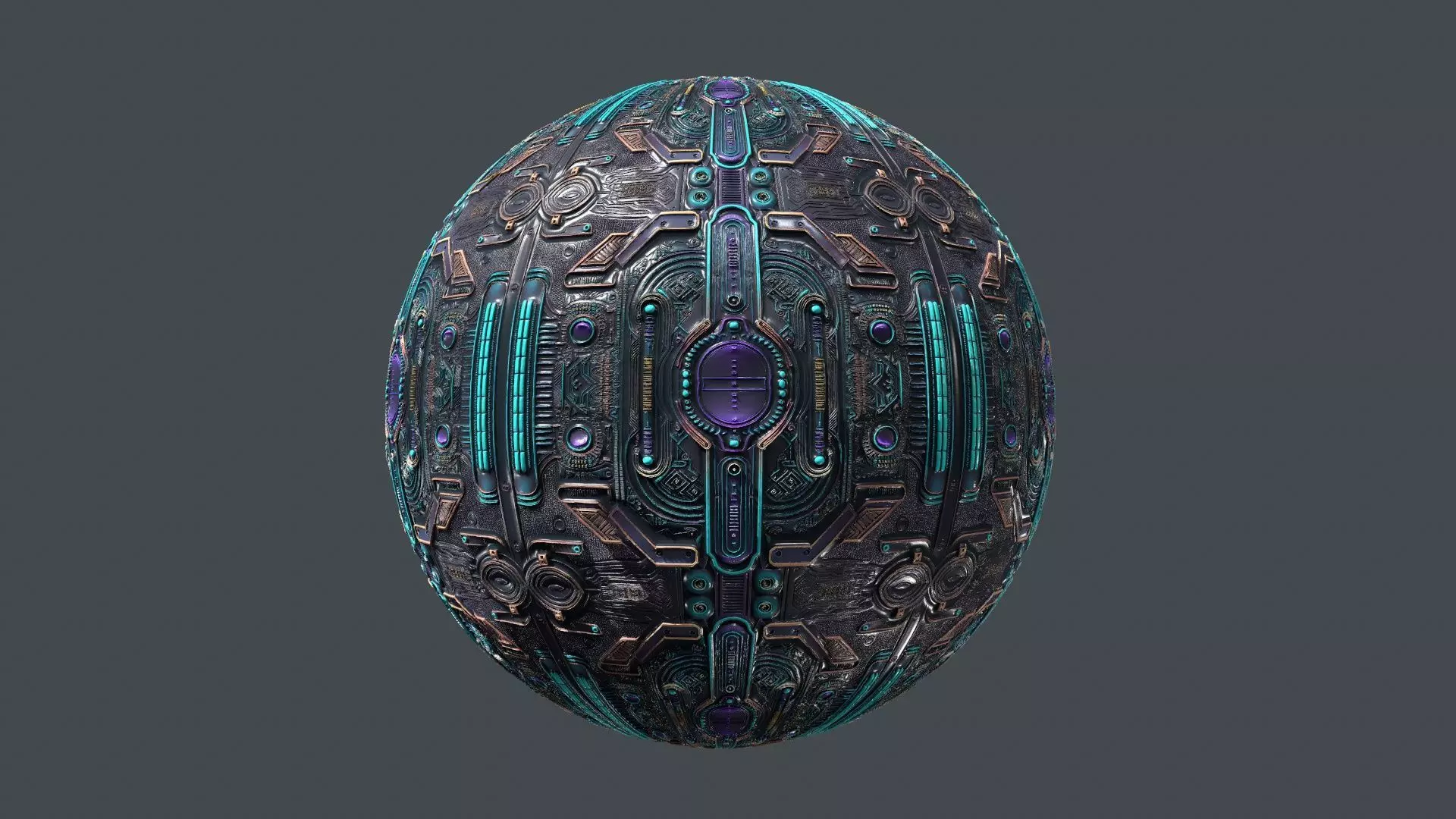 Cyberpunk Seamless PBR Texture 19 Texture_0