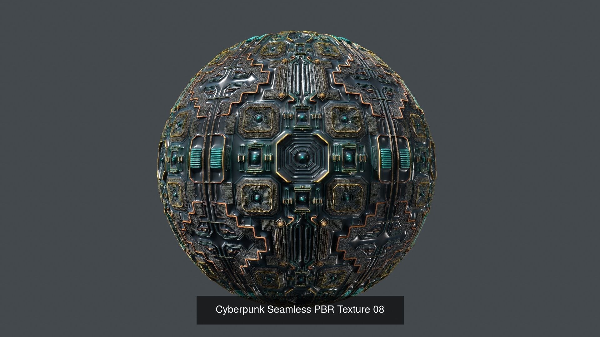 20  Cyberpunk Seamless PBR Texture Pack 01 Texture_10