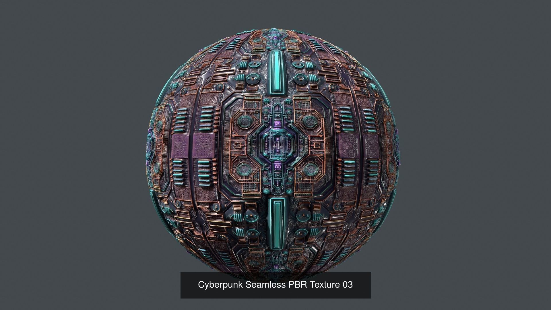 20  Cyberpunk Seamless PBR Texture Pack 01 Texture_5