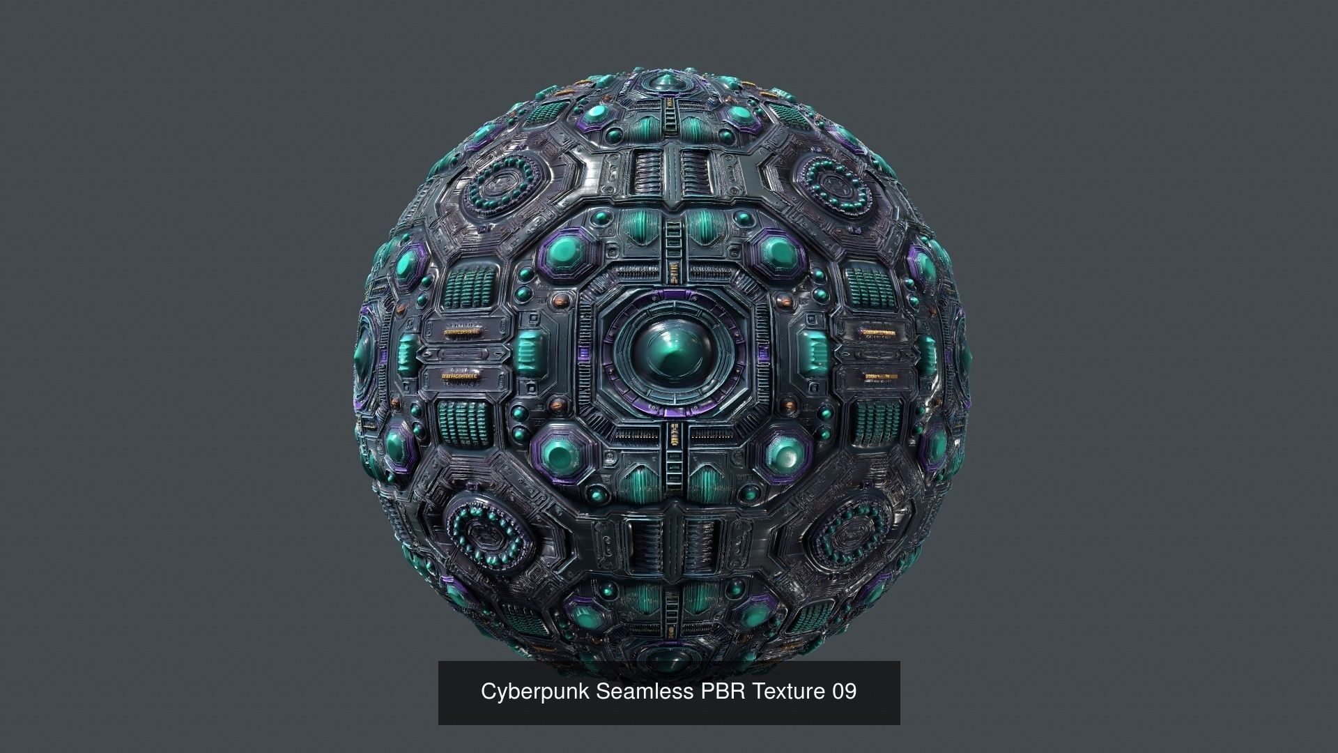 20  Cyberpunk Seamless PBR Texture Pack 01 Texture_11