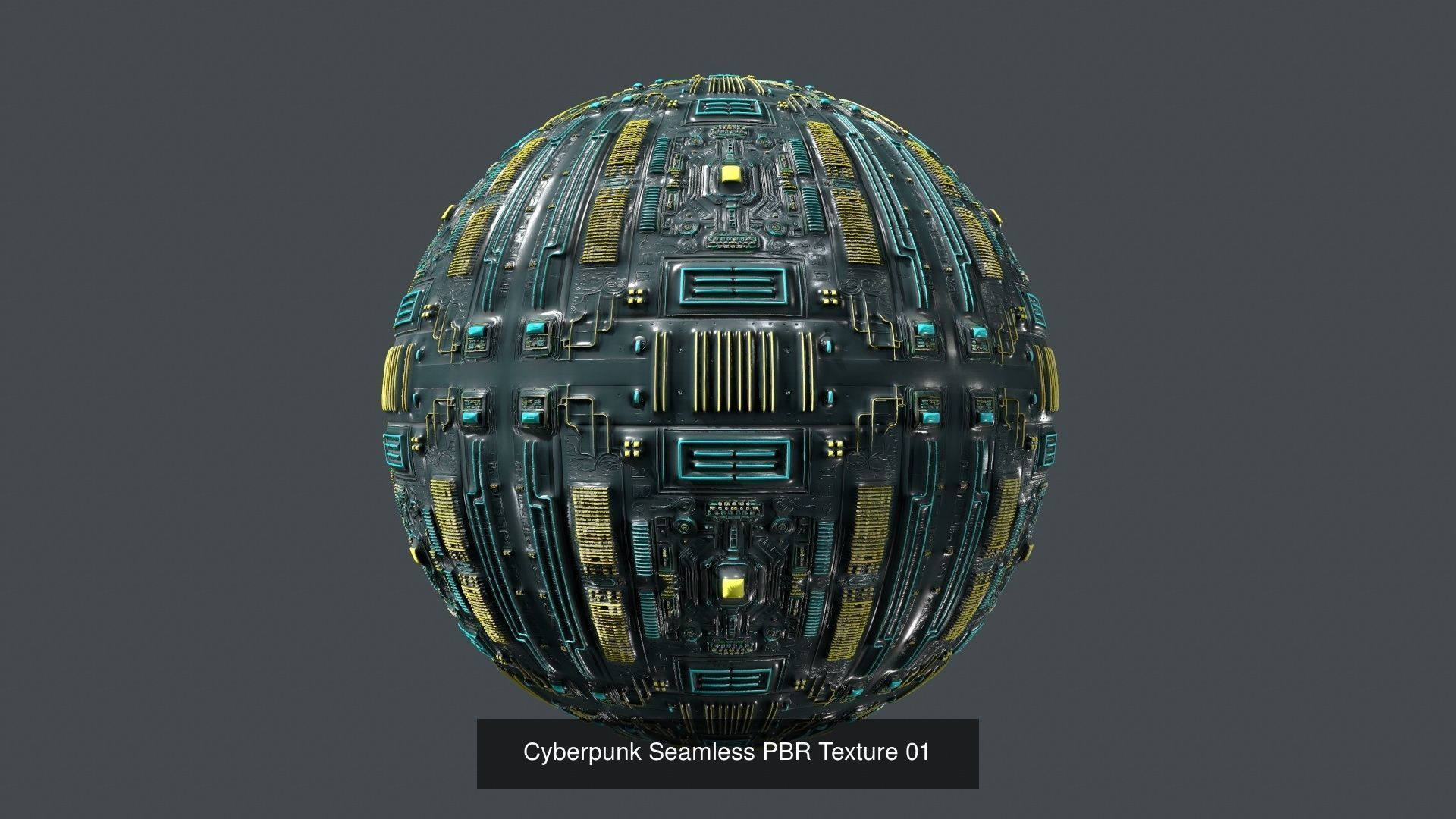 20  Cyberpunk Seamless PBR Texture Pack 01 Texture_3