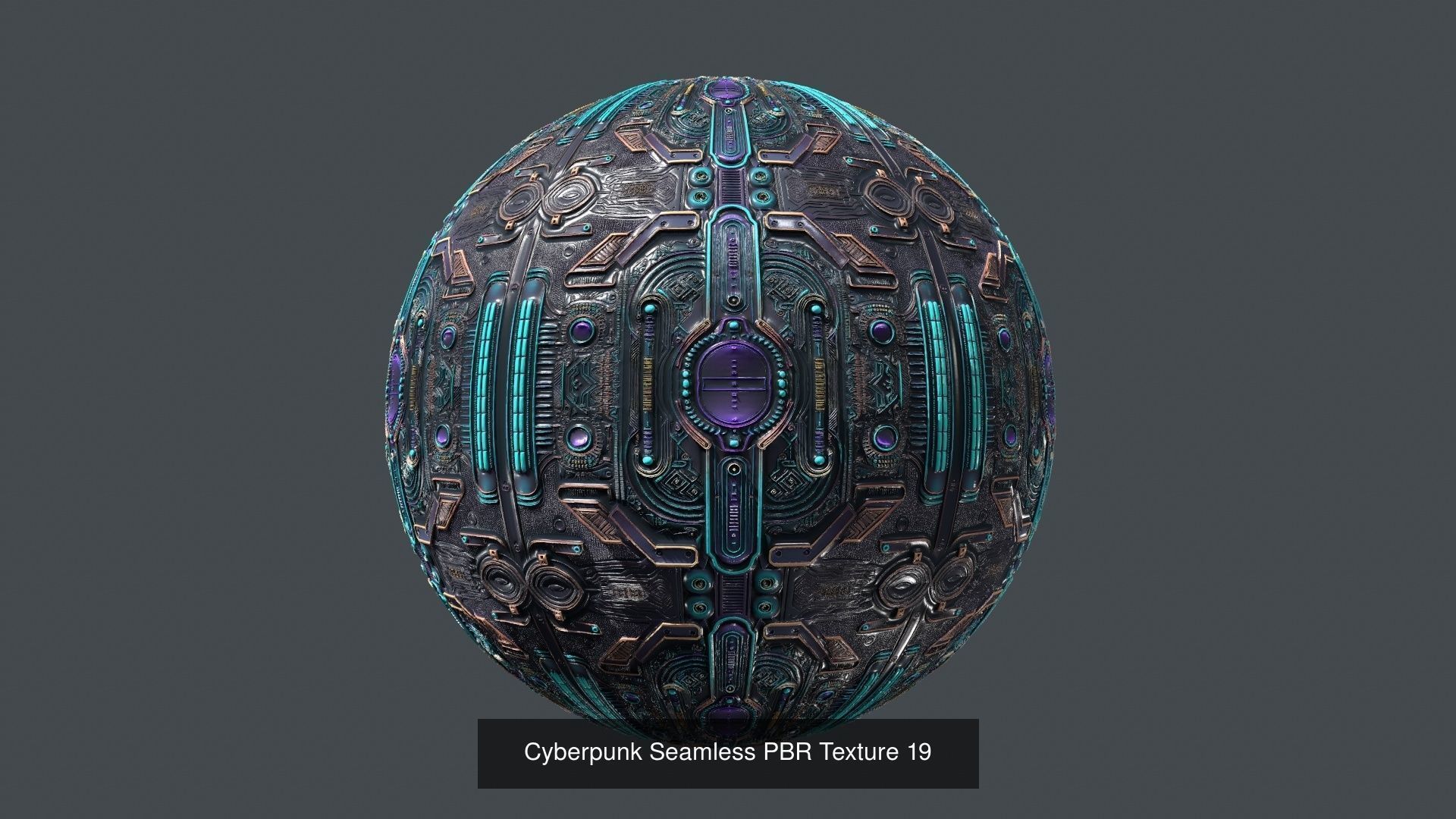 20  Cyberpunk Seamless PBR Texture Pack 01 Texture_21