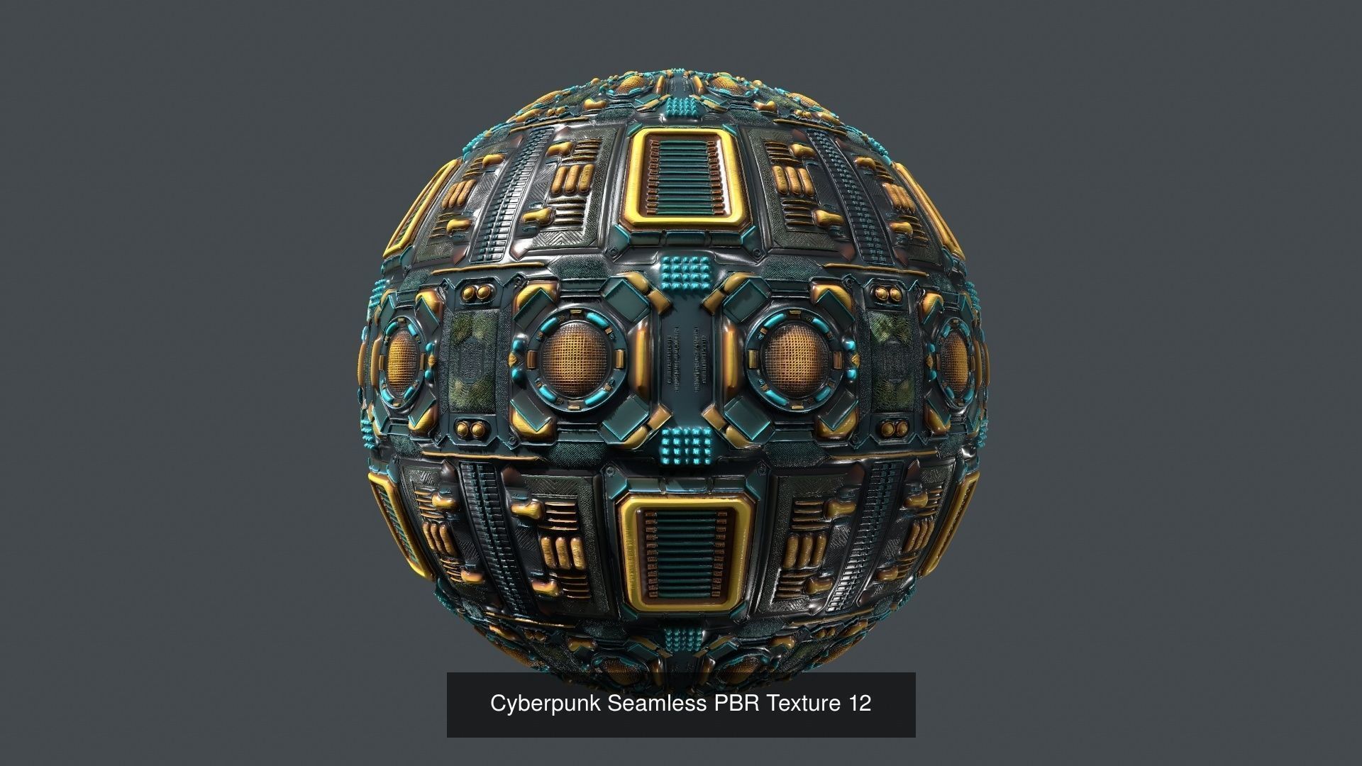 20  Cyberpunk Seamless PBR Texture Pack 01 Texture_14