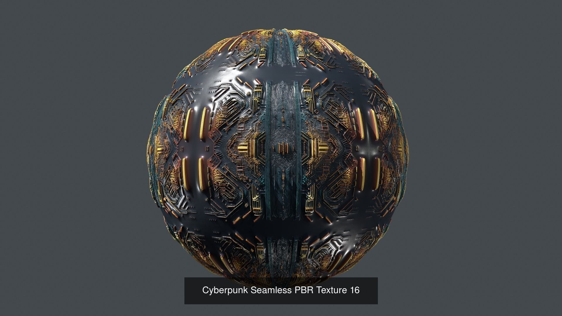 20  Cyberpunk Seamless PBR Texture Pack 01 Texture_18