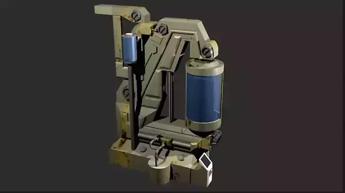 cryo capsule sci-fi cryopod Low-poly 3D model