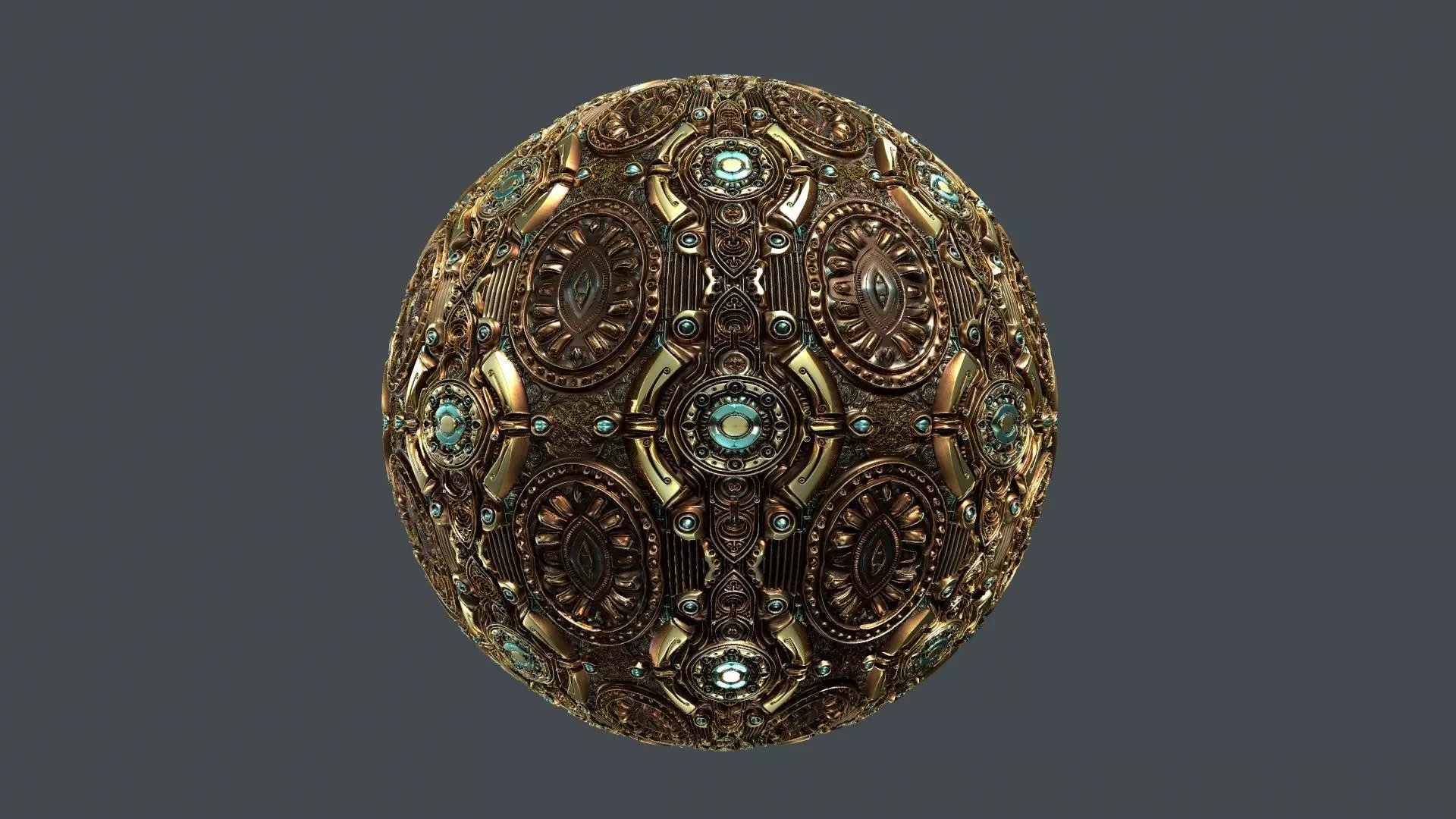 Steampunk Seamless PBR Texture 05 Texture_0