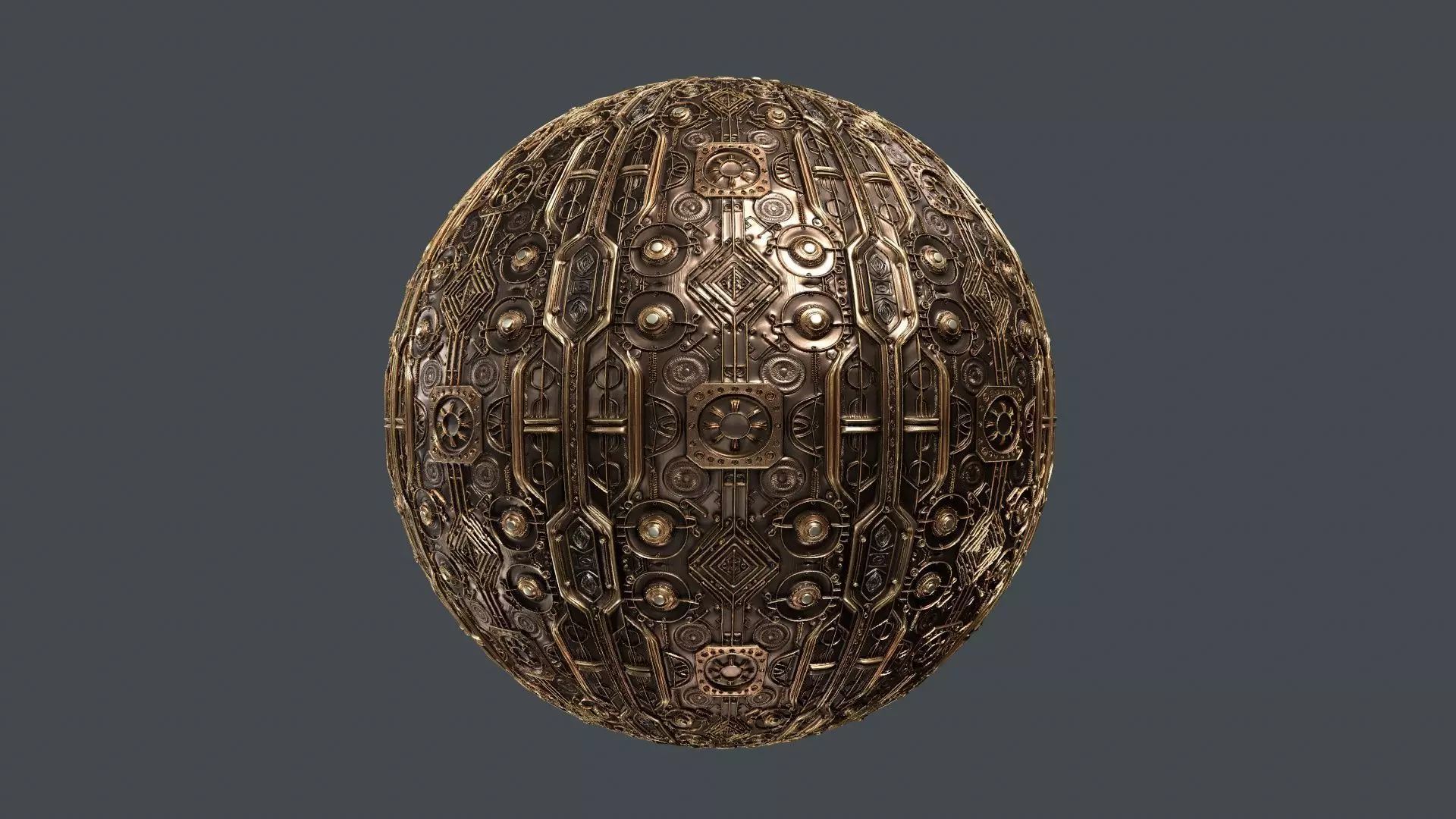 Steampunk Seamless PBR Texture 09 Texture_0