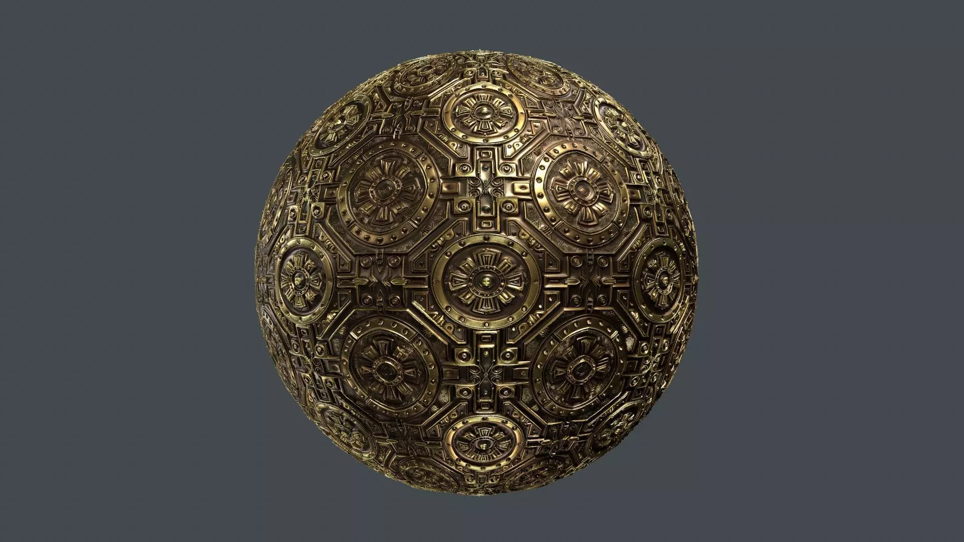 Steampunk Seamless PBR Texture 11 Texture_0