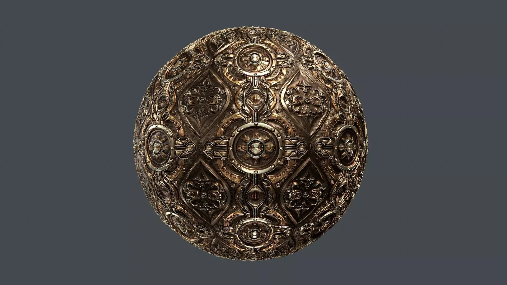 Steampunk Seamless PBR Texture 12 Texture_0