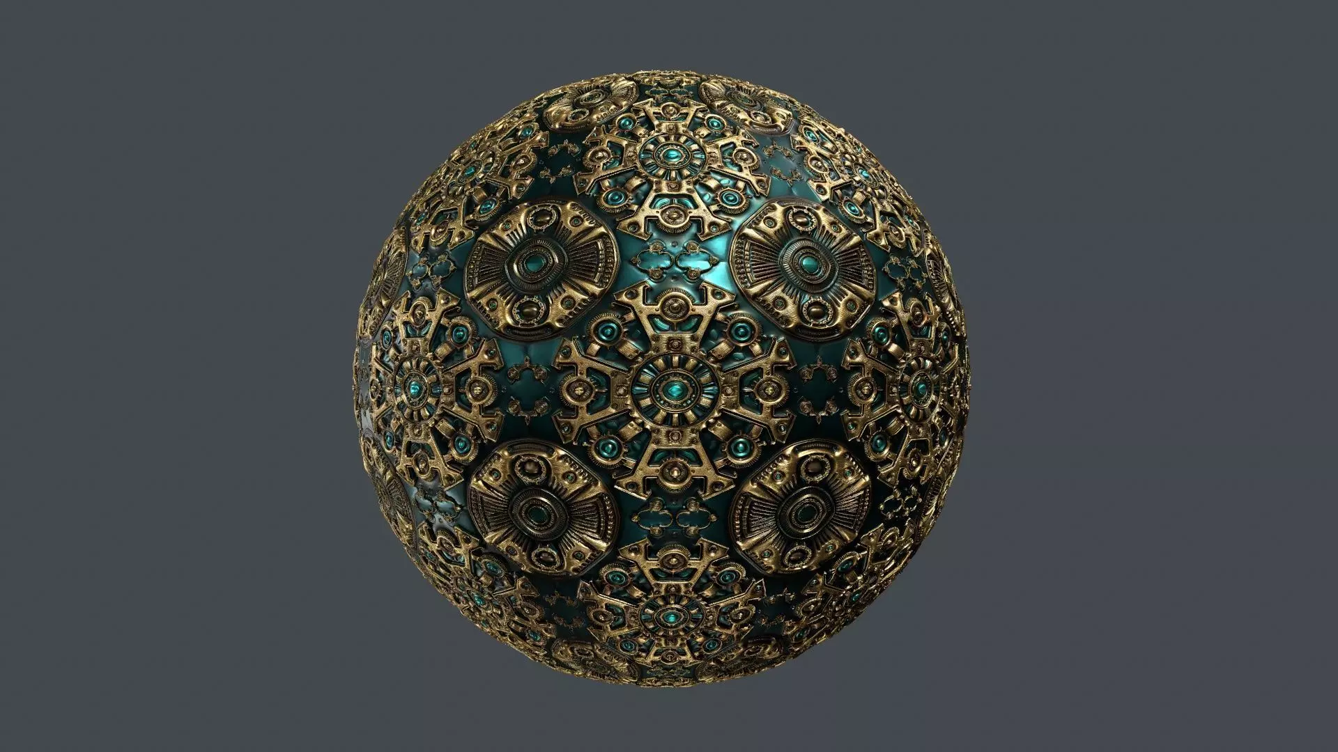 Steampunk Seamless PBR Texture 13 Texture_0