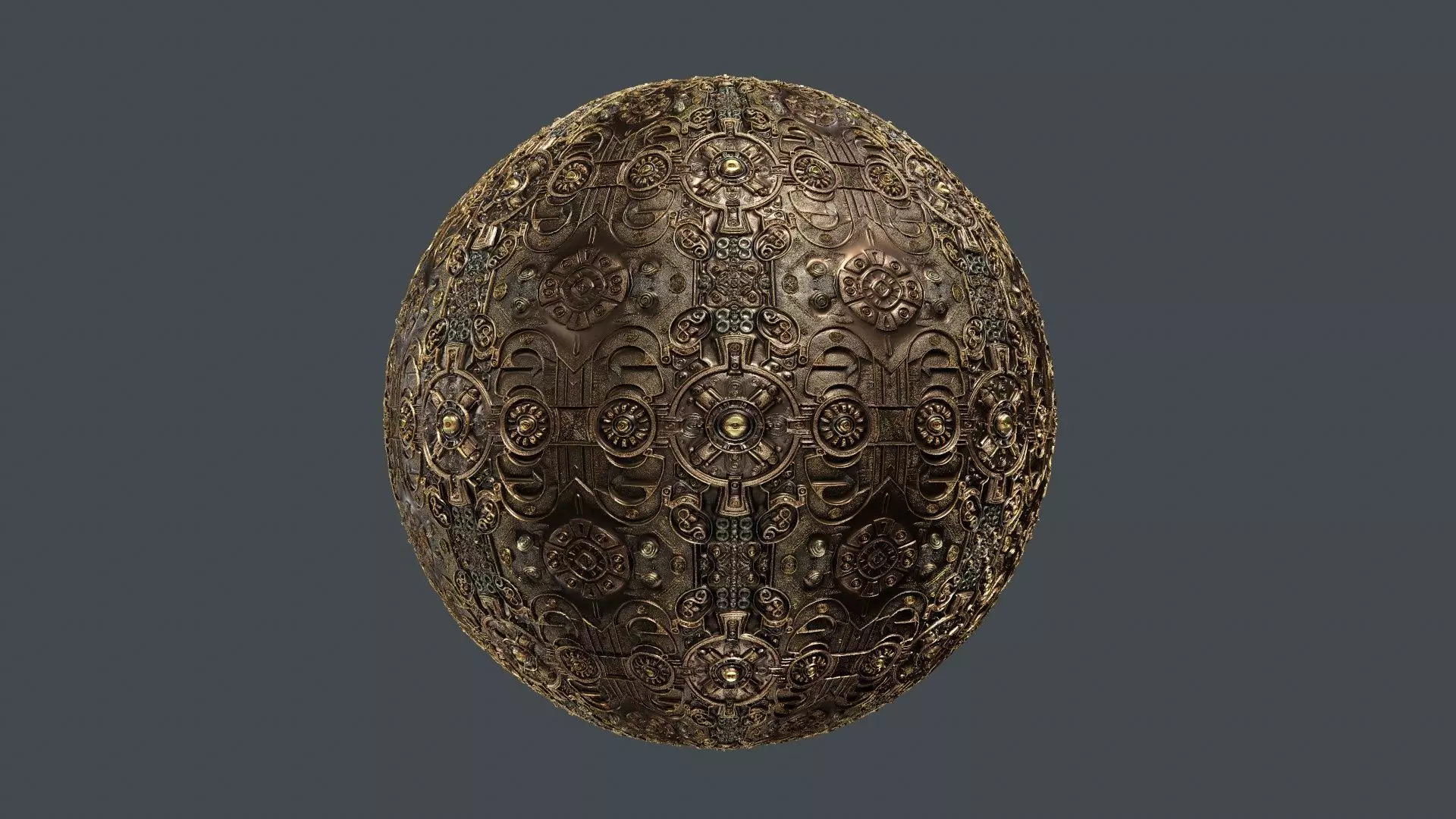 Steampunk Seamless PBR Texture 14 Texture_0