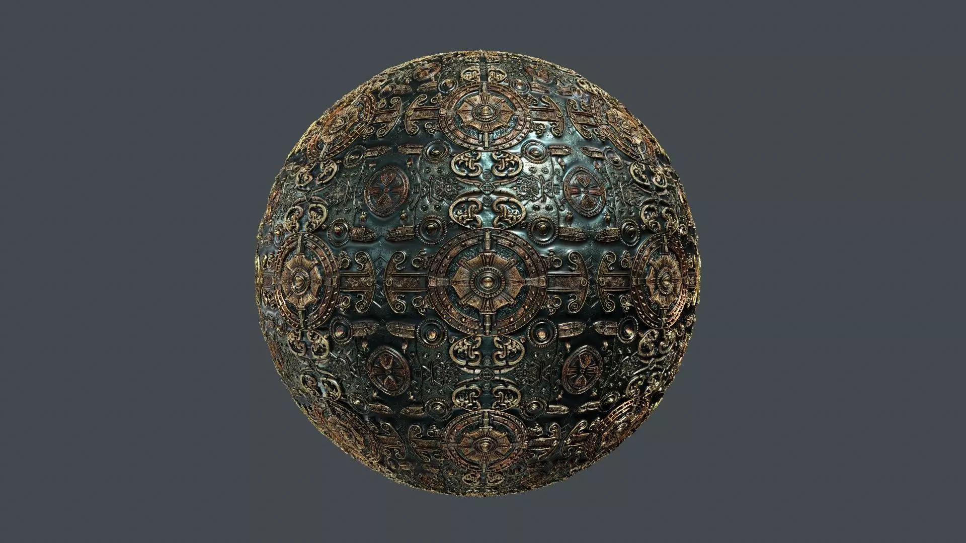 Steampunk Seamless PBR Texture 15 Texture_0