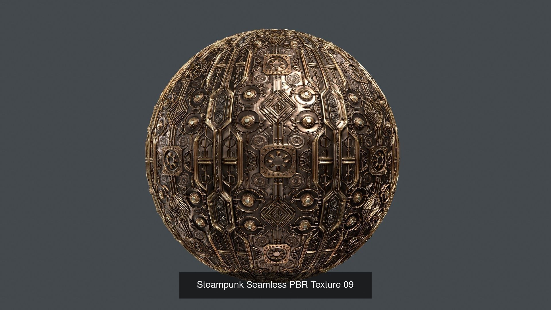 15 Steampunk Seamless PBR Textures Texture_9