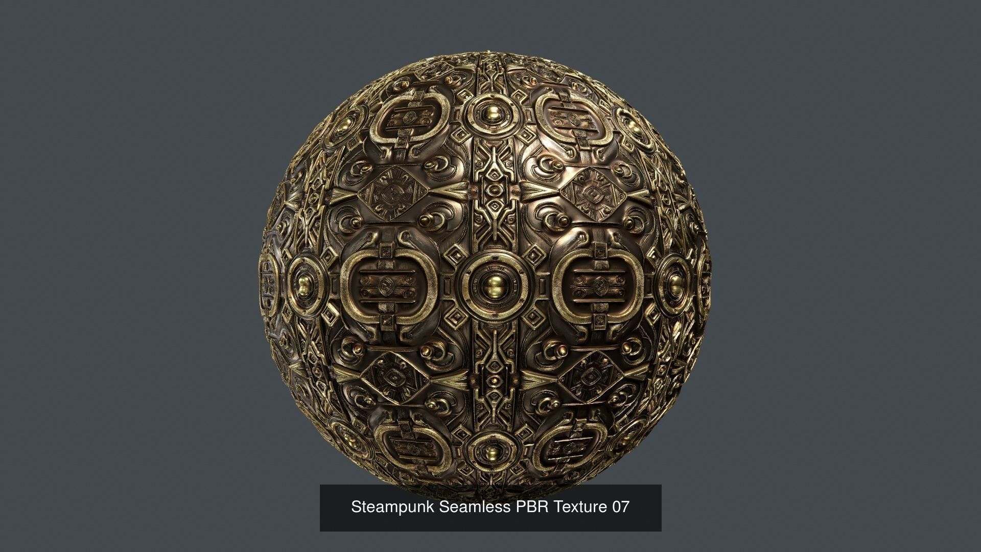 15 Steampunk Seamless PBR Textures Texture_7