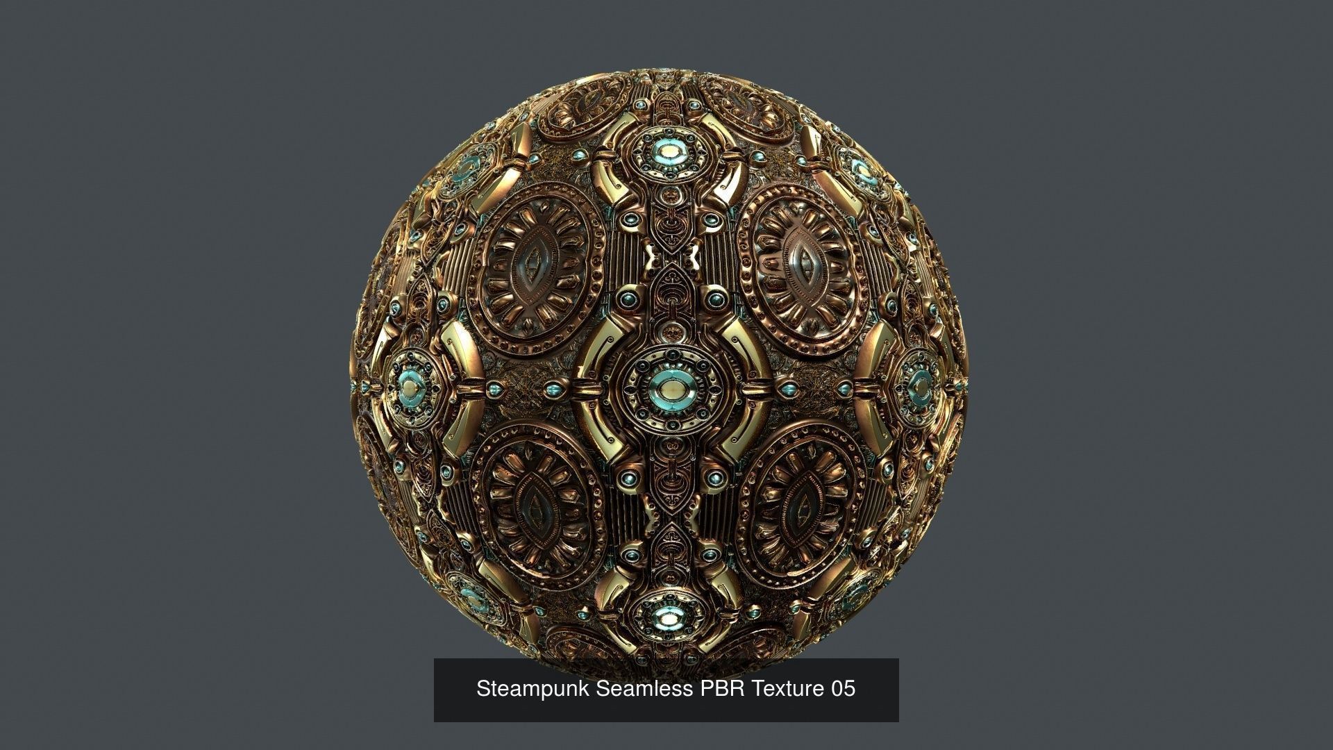 15 Steampunk Seamless PBR Textures Texture_5