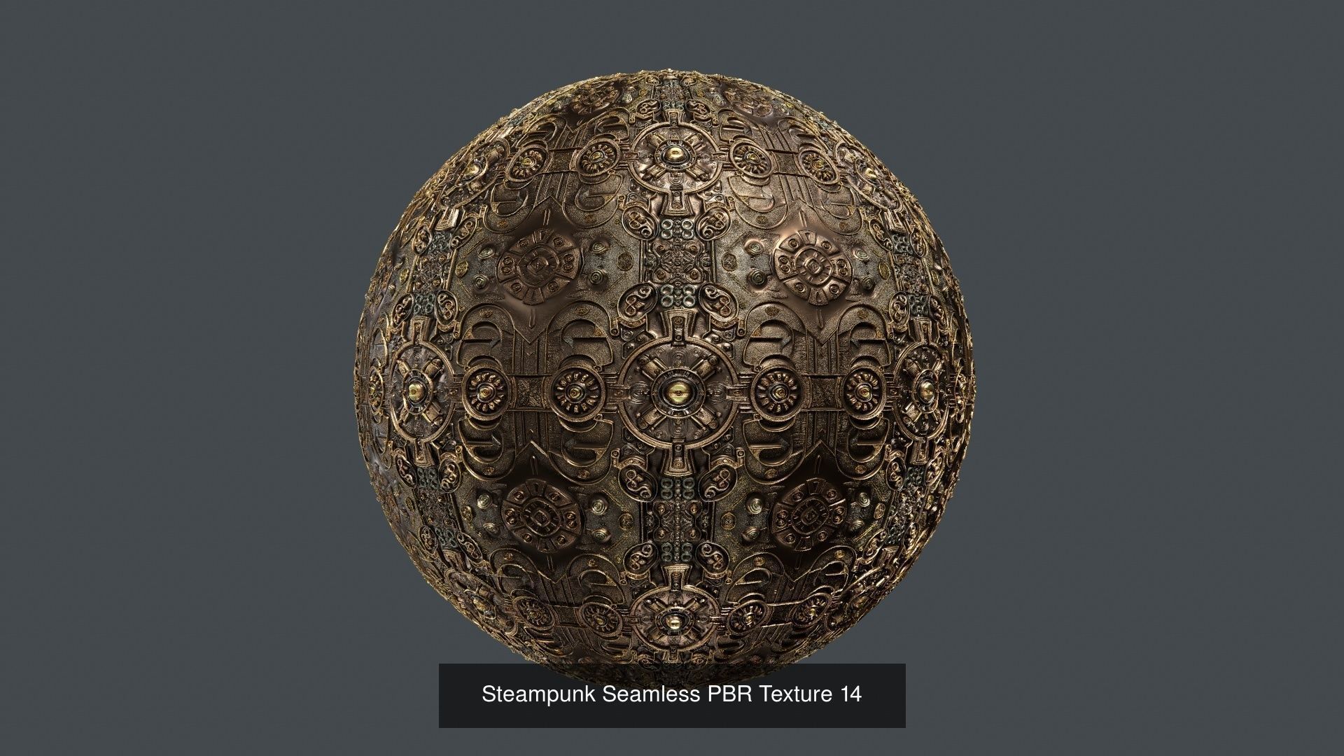 15 Steampunk Seamless PBR Textures Texture_14
