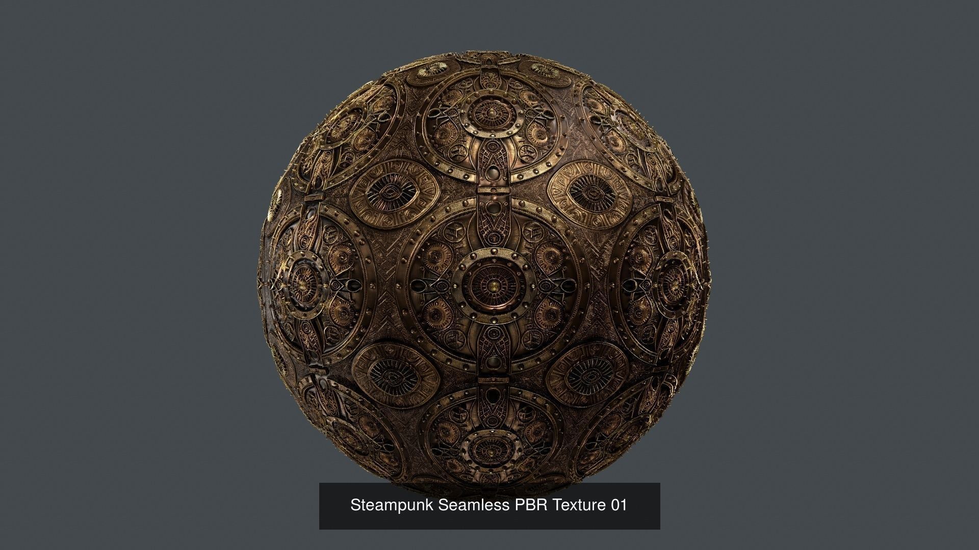 15 Steampunk Seamless PBR Textures Texture_1