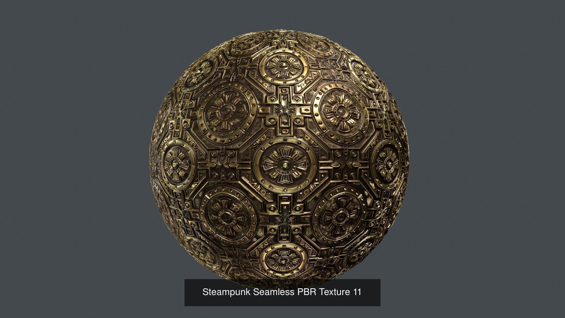 15 Steampunk Seamless PBR Textures Texture_11