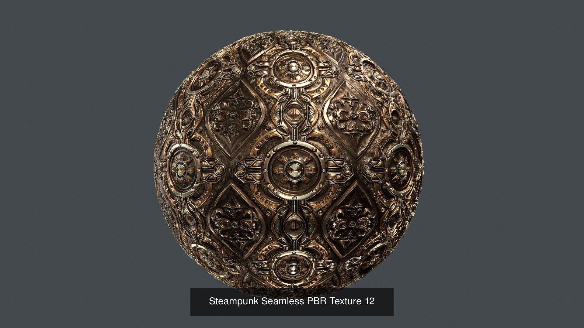 15 Steampunk Seamless PBR Textures Texture_12