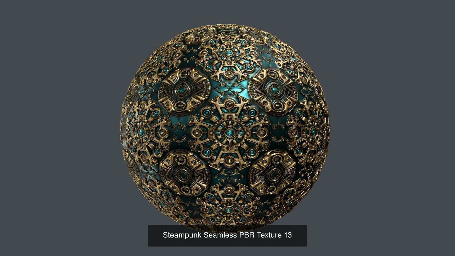 15 Steampunk Seamless PBR Textures Texture_13