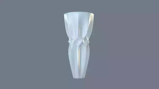 Vase porcelain white 2