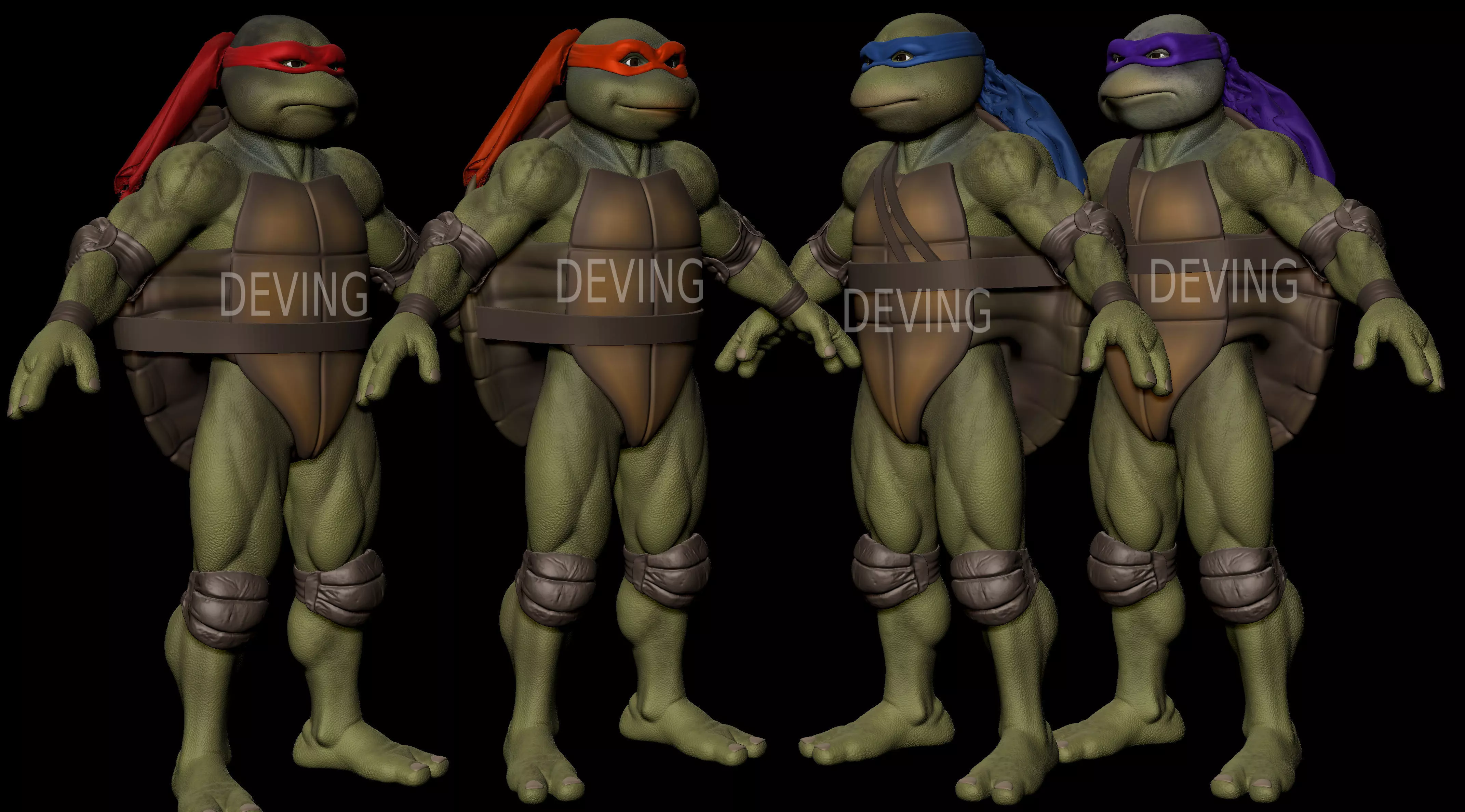 TMNT NINJA TURLES SUIT MODELS FOR COSPLAY 3D print model_0